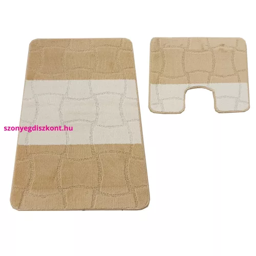 Dy. 2 részes fürdőszoba szett Montana Sariyer XL Light bézs (60 cm x 100 cm és 50 cm x 60 cm)