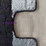 Dy. Montana 2 részes fürdőszoba szett Sariyer Black Komplet (50 cm x 80 cm + 40 cm x 50 cm) szőnyeg