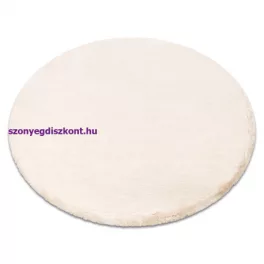   Modern szőnyeg Teddy NEW sand 52 kör shaggy, plüss, nagyon vastag, bézs kerék 120 cm