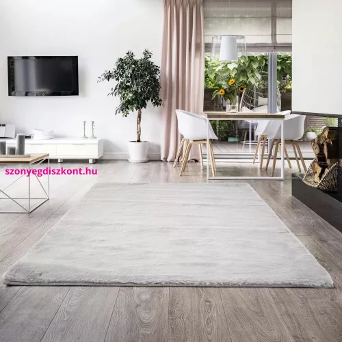 TRD. Luxus pihe-puha Nyuszi szőnyeg 80x150cm Szürke
