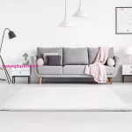 TRD. Luxus pihe-puha Nyuszi szőnyeg 80x150cm Fehér