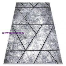   Modern COZY szőnyeg 8872 Wall, Geometriai, háromszögek - szürke / kék 280x370 cm