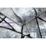 Kab. Modern COZY szőnyeg 8873 Cracks, repedt beton - világos szürke / kék 160x220 cm