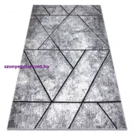   Kab. Modern COZY szőnyeg 8872 Wall, Geometriai, háromszögek - szürke / kék 80x150 cm