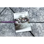 Kab. Modern COZY szőnyeg 8872 Wall, Geometriai, háromszögek - szürke / kék 80x150 cm