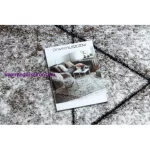 Kab. Modern COZY szőnyeg 8872 Kör Wall, Geometriai, háromszögek - barna kör 160 cm