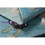 Kab. Szőnyeg FUN Route gyerekeknek, utca, állatok kék 200x290 cm