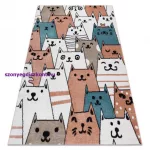 Kab. Szőnyeg FUN Gatti gyerekeknek, macskák, rózsaszín 180x270 cm