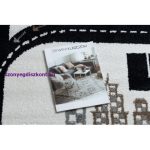 Kab. Szőnyeg FUN Track gyerekeknek, utca, város krém 180x270 cm