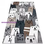 Kab. Szőnyeg FUN Gatti gyerekeknek, macskák, állatok színes 140x190 cm