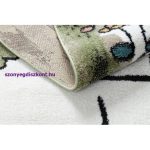 Kab. Szőnyeg FUN Hop gyerekeknek, ugróiskola, állatok zöld 140x190 cm