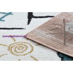 Kab. Szőnyeg FUN Hop gyerekeknek, ugróiskola, állatok rózsaszín 140x190 cm