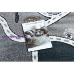 Kab. Szőnyeg FUN Strade gyerekeknek, utca, város szürke 120x170 cm