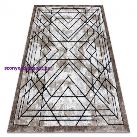 Modern COZY szőnyeg Tico, Geometriai - barna 160x220 cm