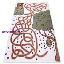   Szőnyeg FUN Honey gyerekeknek, medve, méhek krém 160x220 cm