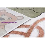 Kab. Szőnyeg FUN Honey gyerekeknek, medve, méhek krém 120x170 cm