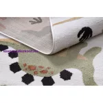 Kab. Szőnyeg FUN Dino gyerekeknek, Dinoszauruszok krém 120x170 cm