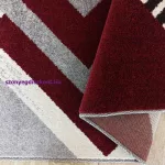 Szőnyeg Dy. Otto 03 szürke-piros 160 x 220 cm szőnyeg