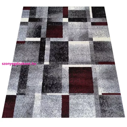 Dy. OTTO 09 szürke-piros 120 x 170 cm szőnyeg