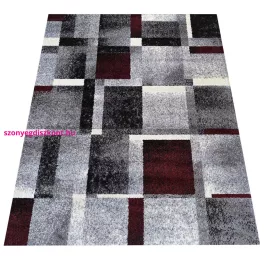 Dy. OTTO 09 szürke-piros 160 x 220 cm szőnyeg