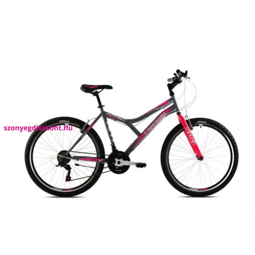 Hegyi kerékpár Capriolo DIAVOLO DX 600 26"/18HT szürke-rózsaszín 17