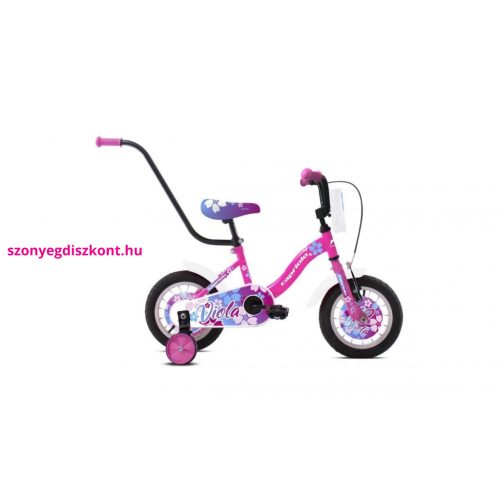 Gyermek kerékpár Capriolo BMX 12"HT VIOLA fehér-rózsaszín 2. minőség