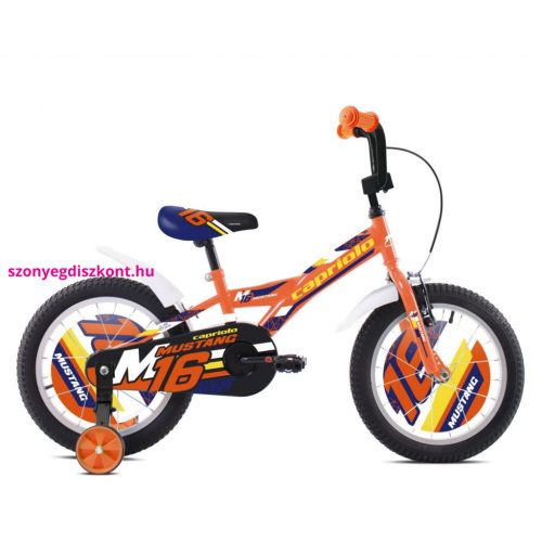 Capriolo BMX 16"HT MUSTANG gyerek kerékpár, narancssárga-kék-fekete