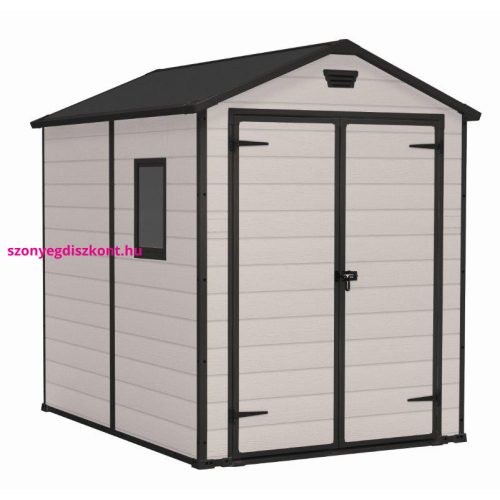 Keter MANOR 6 x 8 DD kerti tároló bézs, padlóval