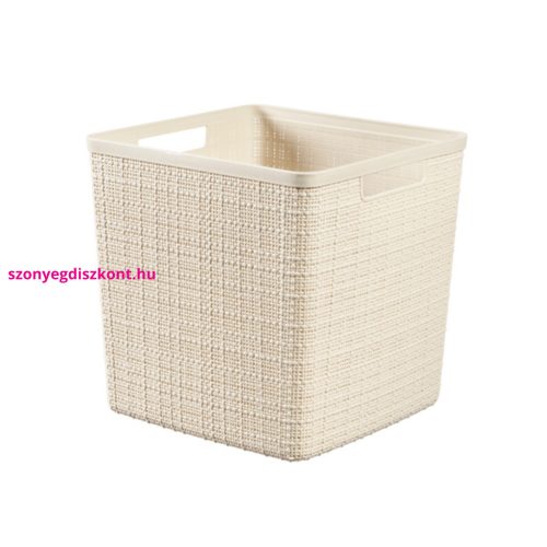 Curver Jute Cube doboz 17L bézs