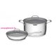 G21 Gourmet Miracle edénykészlet szűrővel, 4 darabos, rozsdamentes acél/greblon