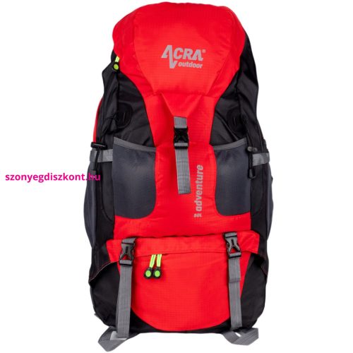 Hátizsák Acra Adventure 50 L túrázásra, piros