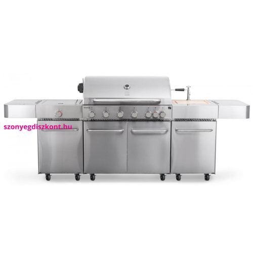 G21 Nevada BBQ konyha Premium Line gázgrill, 8 égőfej + ajándék nyomáscsökkentő