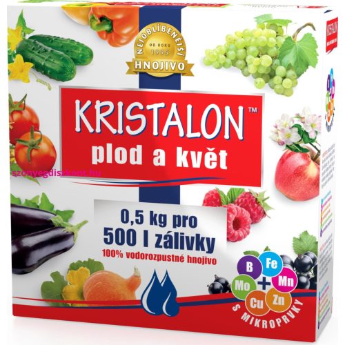 Agro Kristalon Gyümölcs- és virágtrágya 0,5 kg