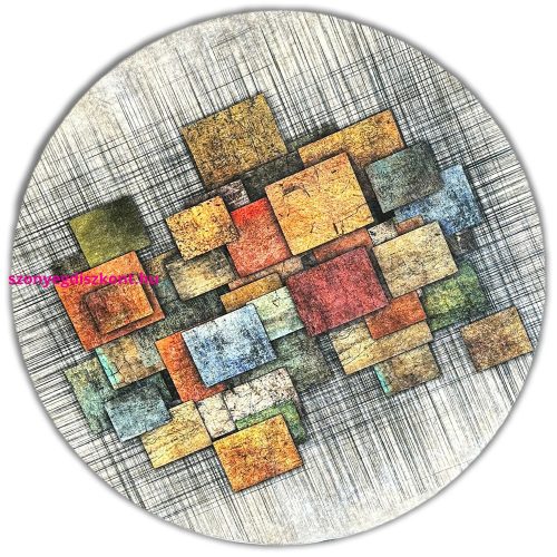 Ber. PORTE 2116 többszínű 120 x 120 cm szőnyeg