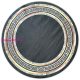 Ber. PORTE 2228 fekete arany 120 x 120 cm szőnyeg