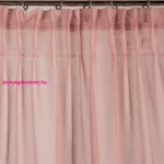 Dolly fodros fényáteresztő díszfüggöny függöny Pasztell rózsaszín 140x250 cm