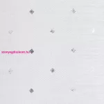 Sibel mintás dekor függöny Fehér/Ezüst 140x250 cm