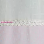 Flamingo csipkés dekor függöny  Rózsaszín 140x250 cm