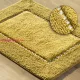 Chic pamut fürdőszobaszőnyeg Mustársárga 50x70 cm