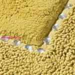 Chic pamut fürdőszobaszőnyeg Mustársárga 60x90 cm