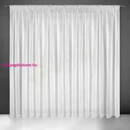   Esel fényes mikrohálós fényáteresztő függöny Fehér 350x250 cm