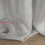 Elicia egyszínű fényáteresztő függöny Szürke 140x250 cm