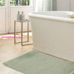 Marcelo szőrme hatású fürdőszobaszőnyeg Burgundi vörös 50x70 cm