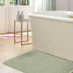 Marcelo szőrme hatású fürdőszobaszőnyeg Menta 60x90 cm