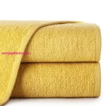 Egyszínű klasszikus törölköző 400 g/m2 Mustársárga 70x140 cm