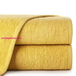   Egyszínű klasszikus törölköző 400 g/m2 Mustársárga 70x140 cm