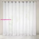 Sakali mikrohálós fényáteresztő függöny fényes mohér szálakkal Fehér 350x250 cm