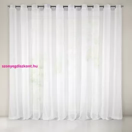   Sakali mikrohálós fényáteresztő függöny fényes mohér szálakkal Fehér 350x250 cm
