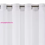 Sakali mikrohálós fényáteresztő függöny fényes mohér szálakkal Fehér 350x250 cm