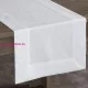 Anabel selyemfényű asztalterítő Fehér 40x180 cm